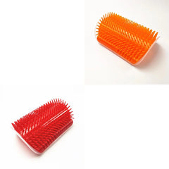 Pet Brush Comb Play Cat Toy Softer Cat Self Groomer Massage Comb with Catnip Cat Face Scratcher for Kitten Puppy Cat Accessories