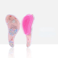 Colorful TT Hair Brush Women,Designed Anti-static Detangler ,Haircare Scalp,Reduce Hairloss,Barber Accessories,Styling Tool Rose