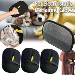 Pet Hair Remover Glove Double Sided Grooming Gloves Cat Dog Fur Cleaner Magic Shedding Mitt Reusable Lint Removal Pet Tool