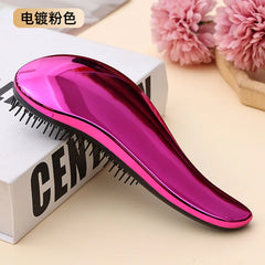 Colorful TT Hair Brush Women,Designed Anti-static Detangler ,Haircare Scalp,Reduce Hairloss,Barber Accessories,Styling Tool Rose