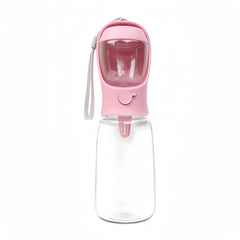 2 In1 Portable Dog Cat Water Bottle with Storage Food and Water Container for Puppy Pets dogs Feeder Bowl Outdoor Travel