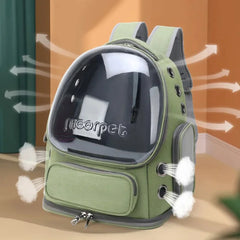 Transparent Pet Backpack for Cats Portable Large Capacity Outdoor Travel Leisure Cat Bag Breathable Dog Pet Travel Supplies