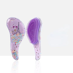 Colorful TT Hair Brush Women,Designed Anti-static Detangler ,Haircare Scalp,Reduce Hairloss,Barber Accessories,Styling Tool Rose