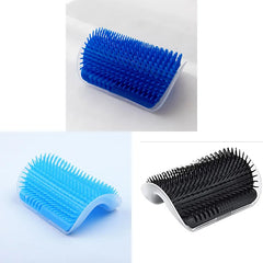 Pet Brush Comb Play Cat Toy Softer Cat Self Groomer Massage Comb with Catnip Cat Face Scratcher for Kitten Puppy Cat Accessories