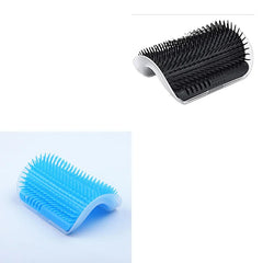 Pet Brush Comb Play Cat Toy Softer Cat Self Groomer Massage Comb with Catnip Cat Face Scratcher for Kitten Puppy Cat Accessories