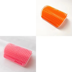 Pet Brush Comb Play Cat Toy Softer Cat Self Groomer Massage Comb with Catnip Cat Face Scratcher for Kitten Puppy Cat Accessories