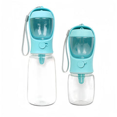 2 In1 Portable Dog Cat Water Bottle with Storage Food and Water Container for Puppy Pets dogs Feeder Bowl Outdoor Travel