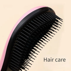Colorful TT Hair Brush Women,Designed Anti-static Detangler ,Haircare Scalp,Reduce Hairloss,Barber Accessories,Styling Tool Rose