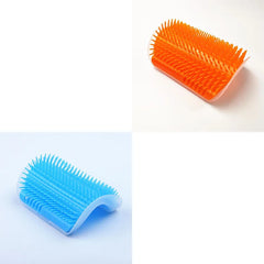 Pet Brush Comb Play Cat Toy Softer Cat Self Groomer Massage Comb with Catnip Cat Face Scratcher for Kitten Puppy Cat Accessories