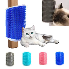 Pet Brush Comb Play Cat Toy Softer Cat Self Groomer Massage Comb with Catnip Cat Face Scratcher for Kitten Puppy Cat Accessories