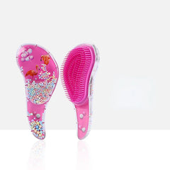 Colorful TT Hair Brush Women,Designed Anti-static Detangler ,Haircare Scalp,Reduce Hairloss,Barber Accessories,Styling Tool Rose