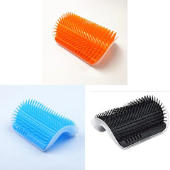 Pet Brush Comb Play Cat Toy Softer Cat Self Groomer Massage Comb with Catnip Cat Face Scratcher for Kitten Puppy Cat Accessories
