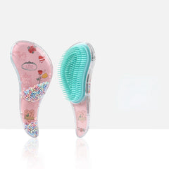 Colorful TT Hair Brush Women,Designed Anti-static Detangler ,Haircare Scalp,Reduce Hairloss,Barber Accessories,Styling Tool Rose